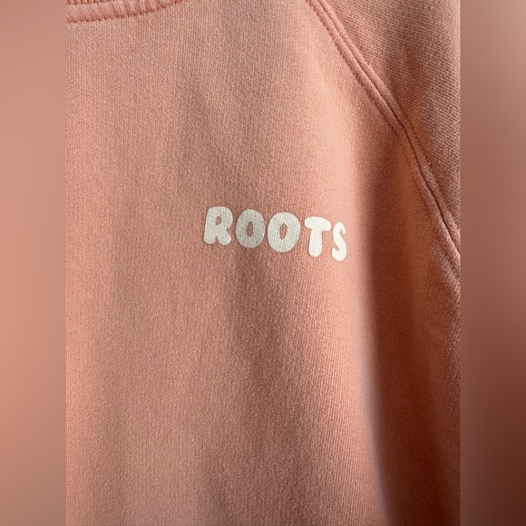 ROOTS Crewneck Sweatshirt Men XL light Orange 100% Organic Cotton Comfy Soft - Picture 3 of 7